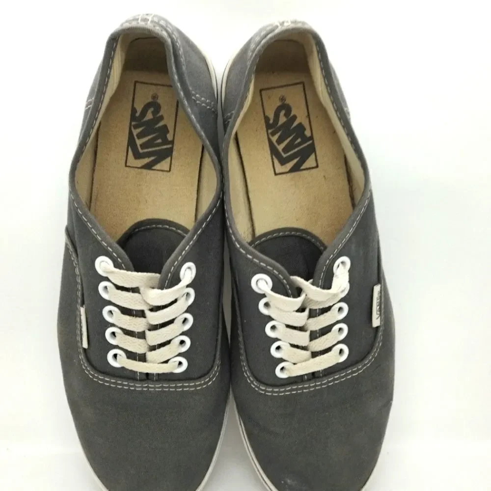 Vans Off The Wall Casual Canvas Sneakers Shoes Women's Size 8.5 Grey_6